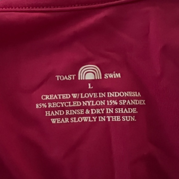 NWOT Toast Swim High Cut One Piece Swimsuit - Picture 3 of 3